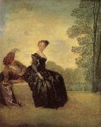 Jean-Antoine Watteau A Capricious Woman oil painting picture wholesale